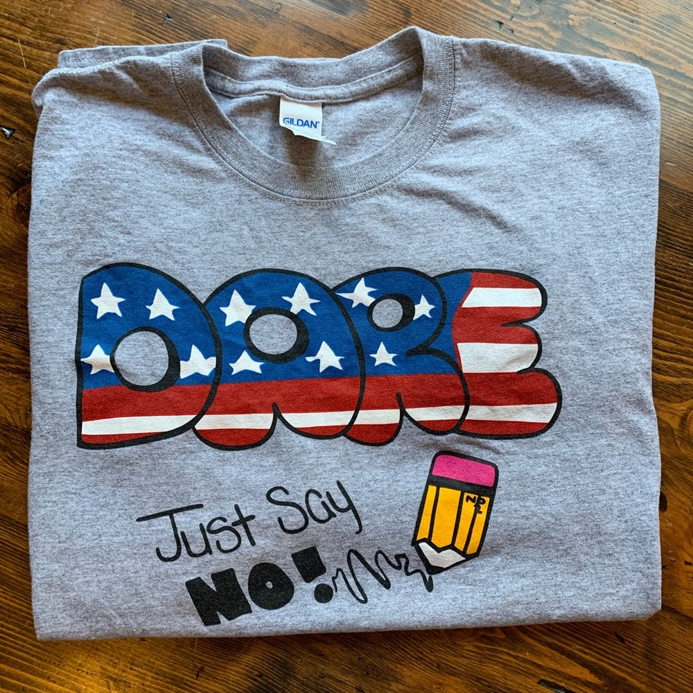 DARE Just Say No Tee Shirt XL Gildan brand